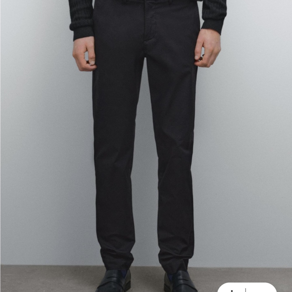 Massimo Dutti Slim Fit Pants Black Size 34